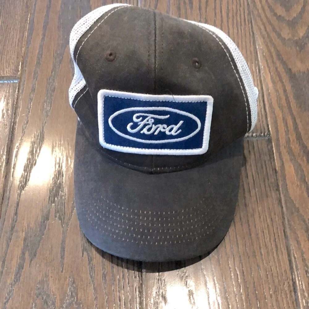 FORD brown and mesh trucker hat one size fits most